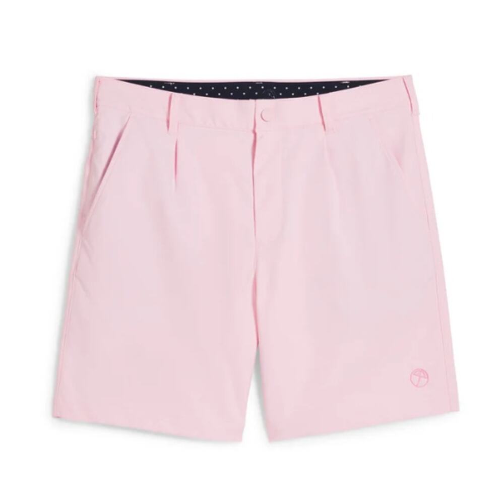 PUMA X AP Men's Pale Pink Pleated 7" Golf Shorts Size 36 - Picture 4 of 9